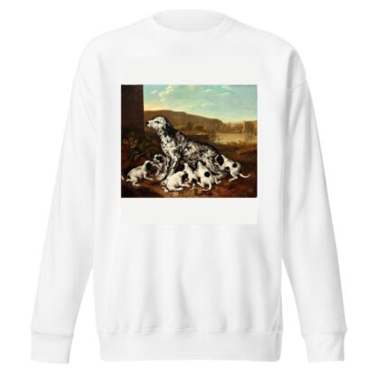 Dalmatian dog with puppies by Pieter van der Hulst Sweatshirt