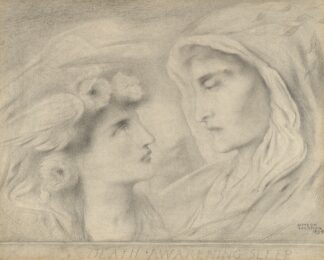 Death awakening Sleep by Simeon Solomon