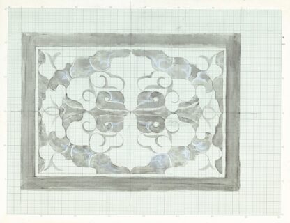 Decoratieontwerp in grijs en wit by Carel Adolph Lion Cachet Hoodie