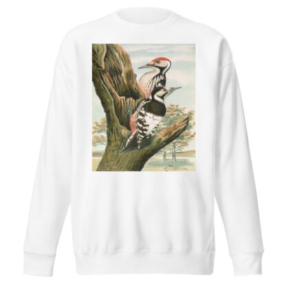 Dendrocopus leuconotus by Johann Friedrich Naumann Sweatshirt