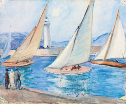 Départ De Régates Dans Le Midi, St. Tropez by Henri Lebasque Hoodie