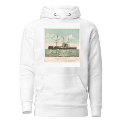 Departure of the California first regiment U.S.V. on the steam ship City of Peking for the Philippines Island by Britton & Rey Hoodie