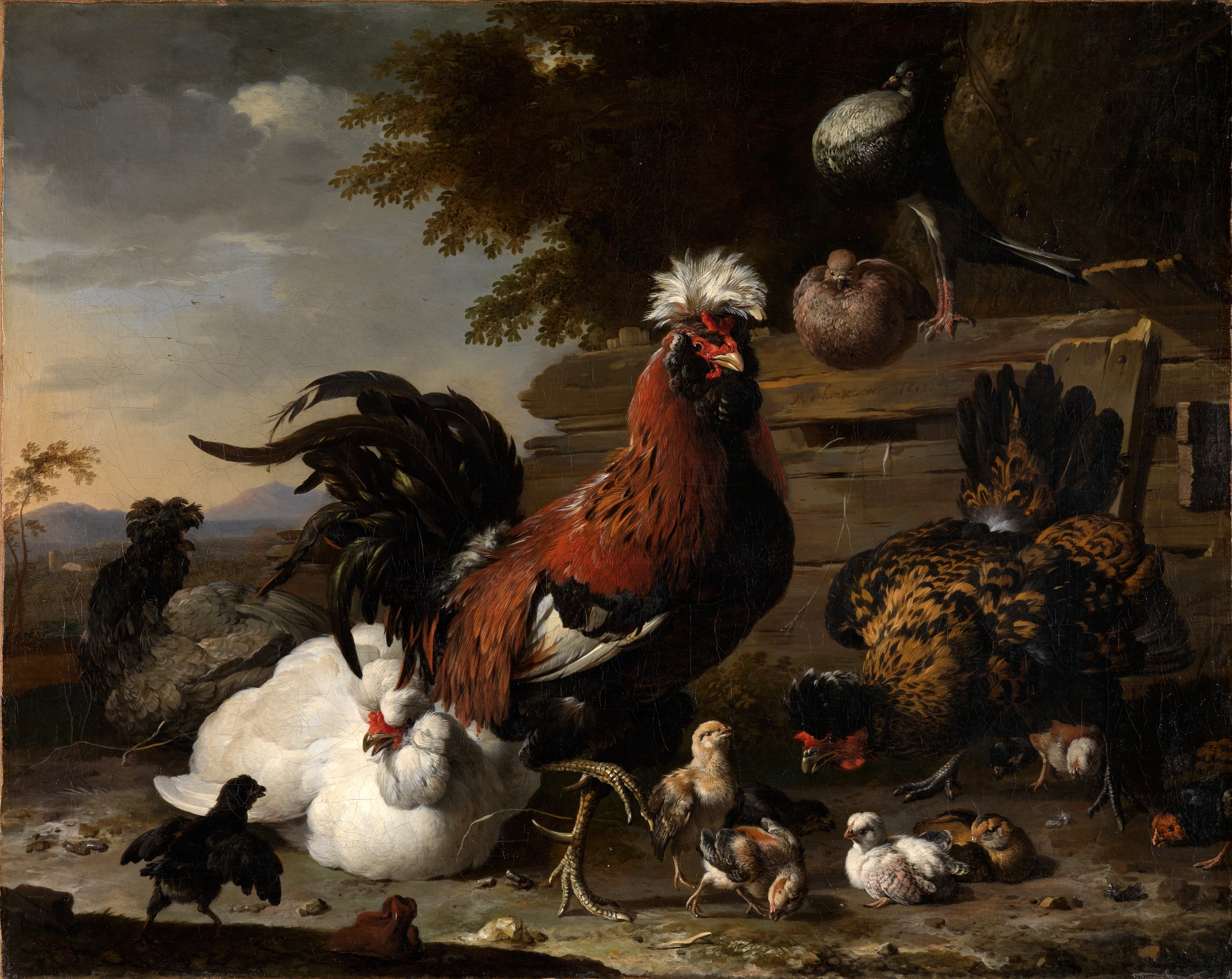 Der Friede im Hühnerhof by Melchior de Hondecoeter