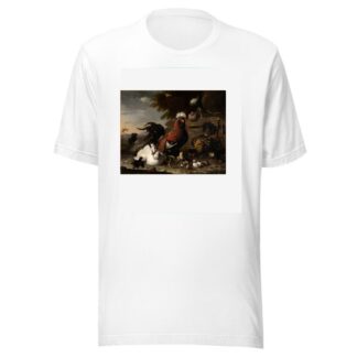 Der Friede im Hühnerhof by Melchior de Hondecoeter T-Shirt