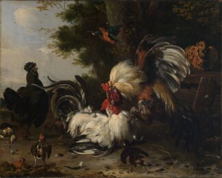 Der Krieg im Hühnerhof by Melchior de Hondecoeter