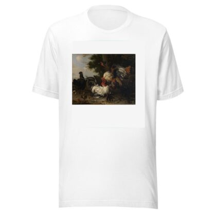 Der Krieg im Hühnerhof by Melchior de Hondecoeter T-Shirt