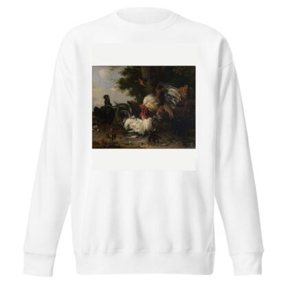 Der Krieg im Hühnerhof by Melchior de Hondecoeter Sweatshirt
