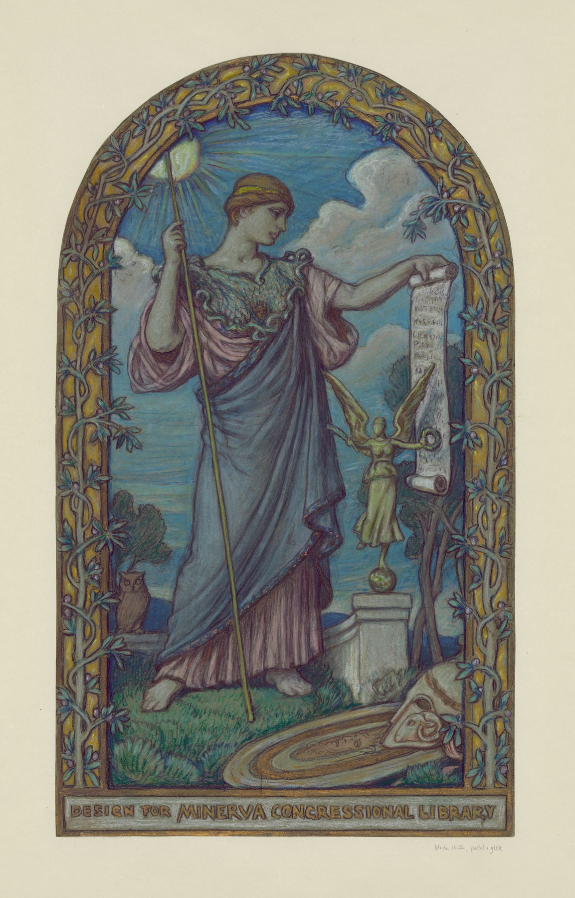 Design for Minerva by Elihu Vedder