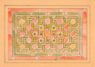 Design for stained glass by Anonymous