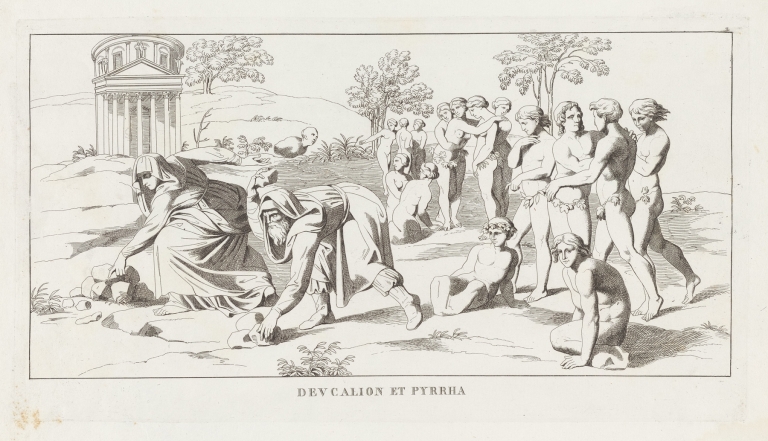 Deucalion et Pyrrha by Giulio Romano