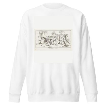 Deucalion et Pyrrha by Giulio Romano Sweatshirt