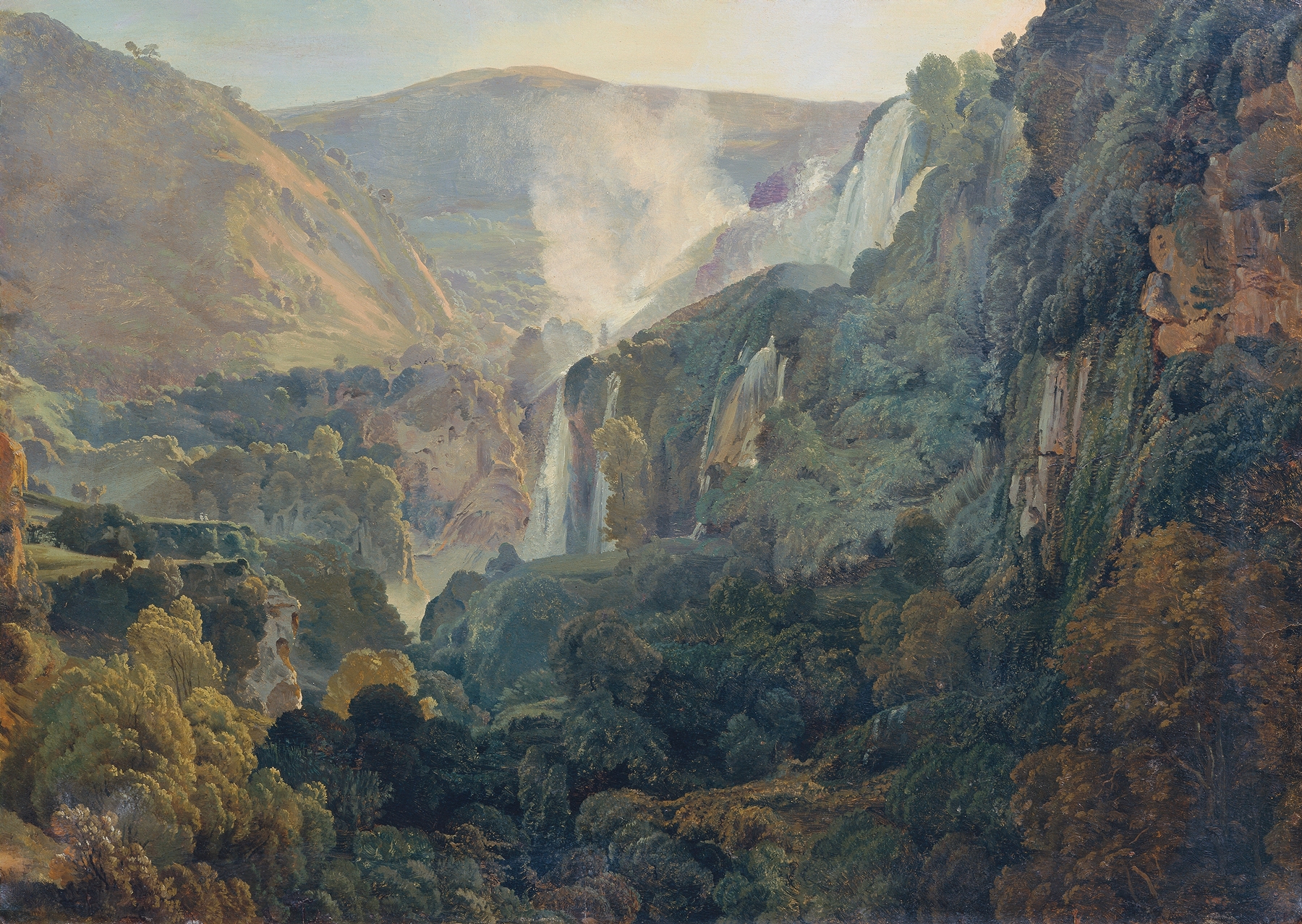 Die Wasserfälle von Terni by Friedrich von Nerly