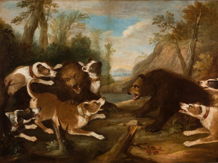 Dogs Fighting with Bears by Joseph Anton Harzath