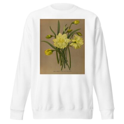 Double Narcissus Sulphur Kroon by Arentina Hendrica Arendsen Sweatshirt