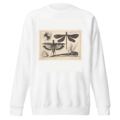 Dragonflies and a bumble bee by Wenceslaus Hollar Sweatshirt