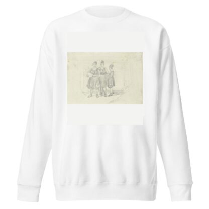 Drei Bauernmädchen in oberhessischer Tracht by Carl Engel Sweatshirt