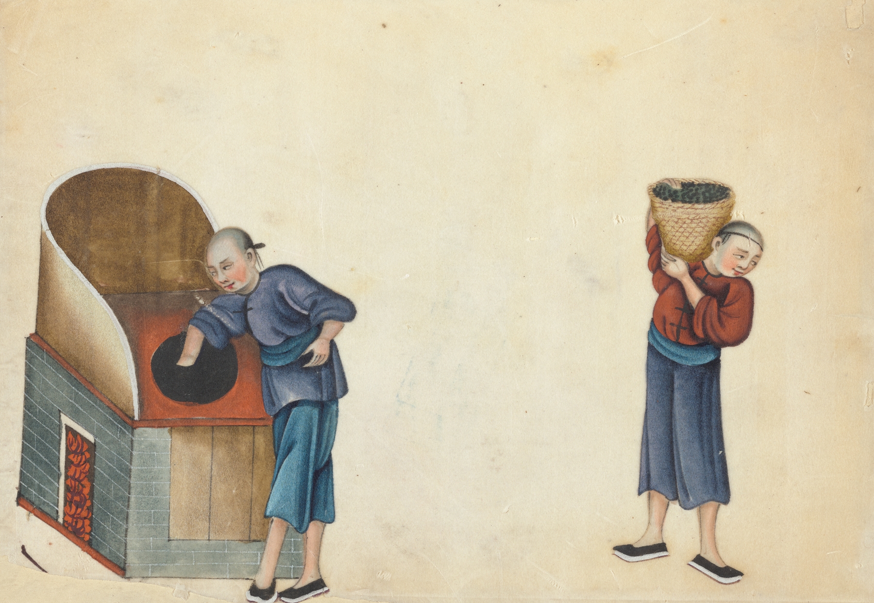 Drying in ovens & carrying packers by Anonymous