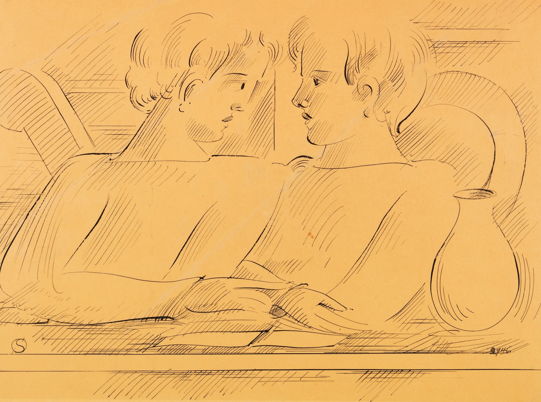 Duo by Oskar Schlemmer