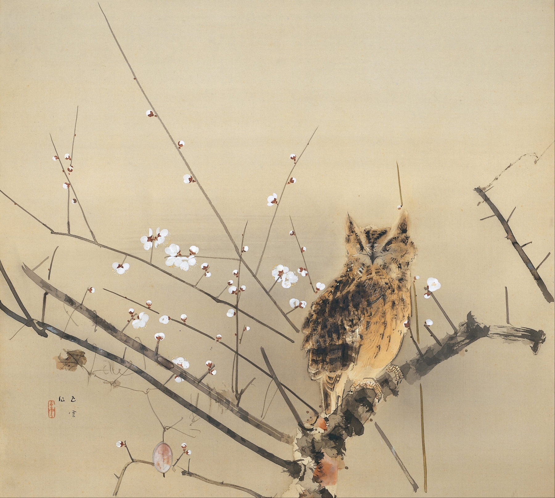Early Plum Blossoms by Nishimura Goun