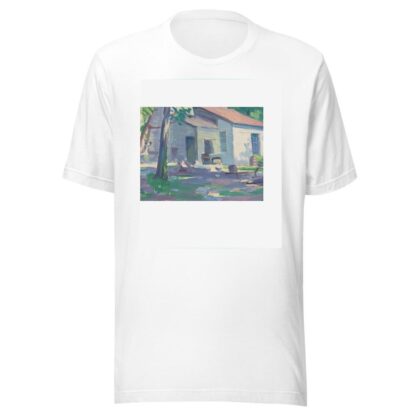 Een boerderij in Bergen by Mommie Schwarz T-Shirt