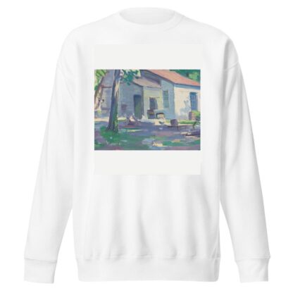 Een boerderij in Bergen by Mommie Schwarz Sweatshirt