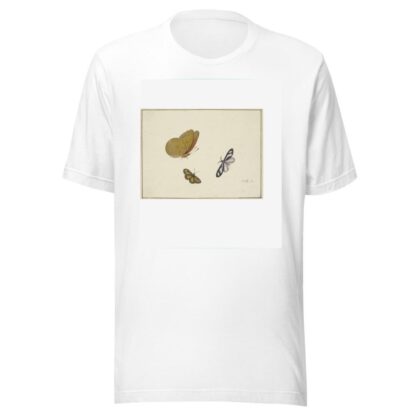 Ein gelber, ein schwarz-gelber und ein schwarz-weißer Schmetterling by Herman Henstenburgh T-Shirt