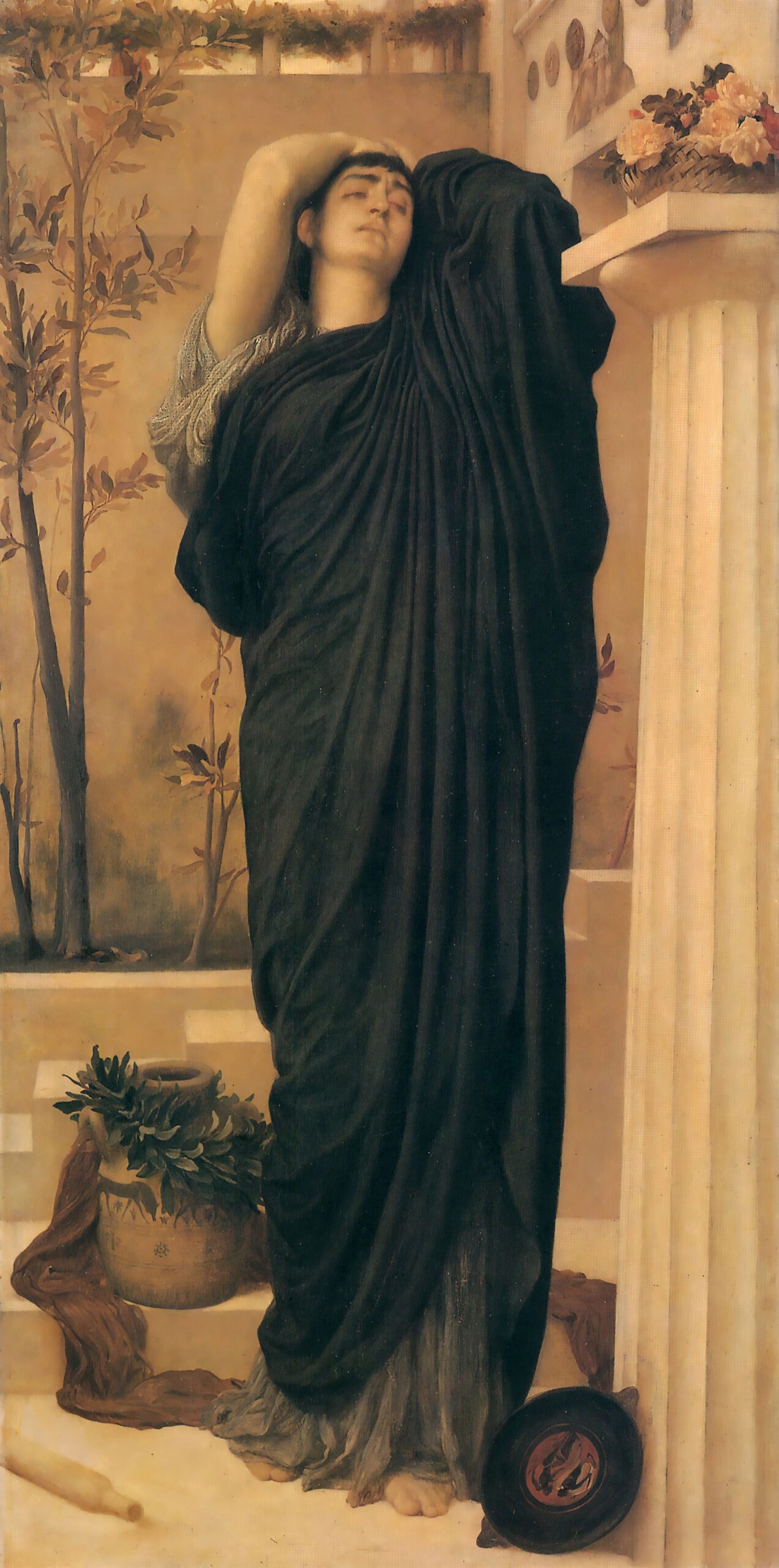 Electra At The Tomb Of Agamemnon by Frederic Leighton