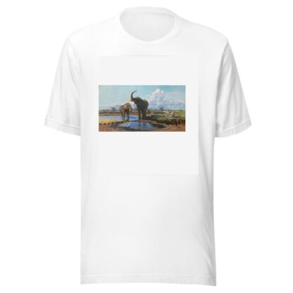 Elephants at a waterhole by Wilhelm Kuhnert T-Shirt