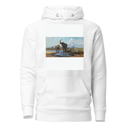 Elephants at a waterhole by Wilhelm Kuhnert Hoodie