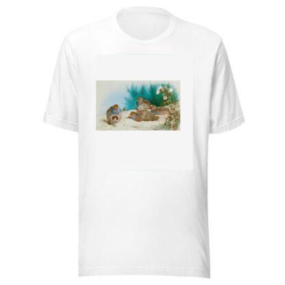 English Partridge With Gorse And Thistles by Archibald Thorburn T-Shirt