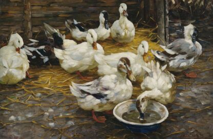 Enten im Stroh by Alexander Koester Hoodie