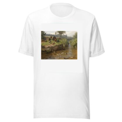 Entenfamilie an der Wehr by Carl Jutz T-Shirt