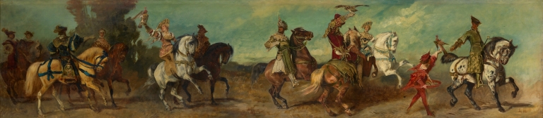 Entwurf zum Festzug 1879 – Die Falkenjagd by Hans Makart