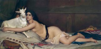 Esmeralda and Djali by Jozef Van Lerius