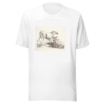 Et stående og et liggende får by Nicolaes Pietersz. Berchem T-Shirt