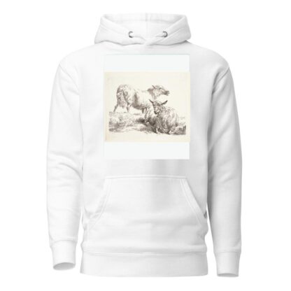 Et stående og et liggende får by Nicolaes Pietersz. Berchem Hoodie