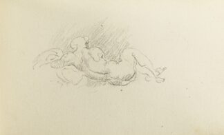 Etude pour un homme allongé de dos by Jean-Baptiste Carpeaux