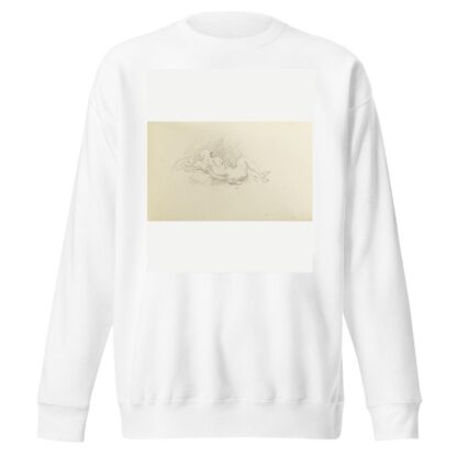 Etude pour un homme allongé de dos by Jean-Baptiste Carpeaux Sweatshirt