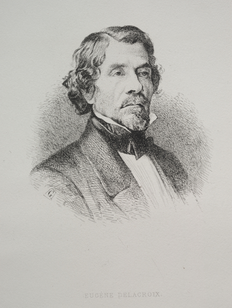 Eugène Delacroix by Jean Francois Gigoux