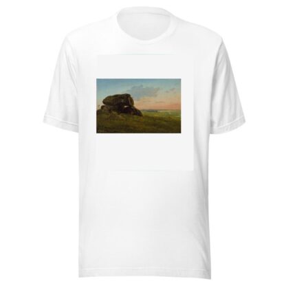 Evening landscape with a dolmen. Study by Carlo Dalgas T-Shirt