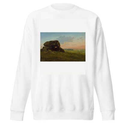 Evening landscape with a dolmen. Study by Carlo Dalgas Sweatshirt