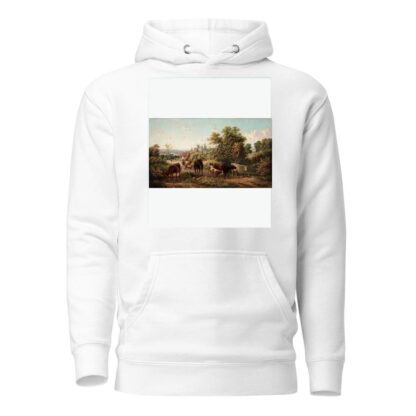 Extensive Landscape near Hereford Cathedral and the River Wye by E. R. Van Hampe Hoodie