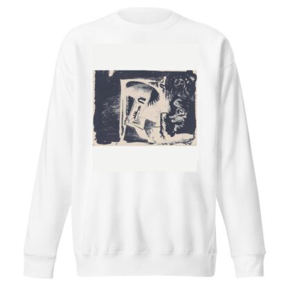 Fantasie; profielkop naar rechts in een witte rechthoek, omgeven door zwart by Samuel Jessurun de Mesquita Sweatshirt