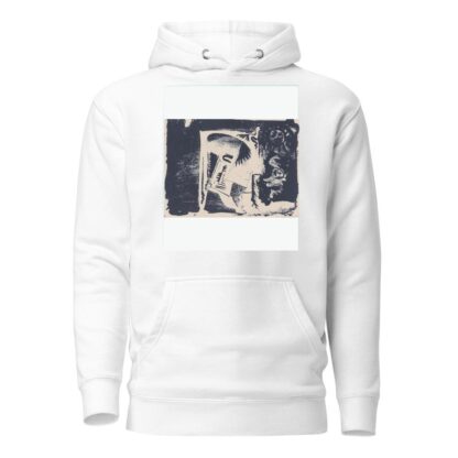Fantasie; profielkop naar rechts in een witte rechthoek, omgeven door zwart by Samuel Jessurun de Mesquita Hoodie
