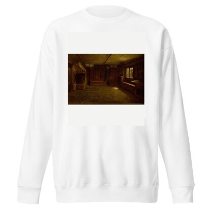 Farm Interior by Adolph Tidemand Sweatshirt