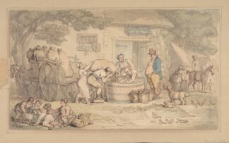 Farming scene by Thomas Rowlandson