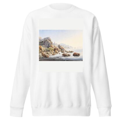 Felsenküste bei Amalfi by Johann Jakob Wolfensberger Sweatshirt