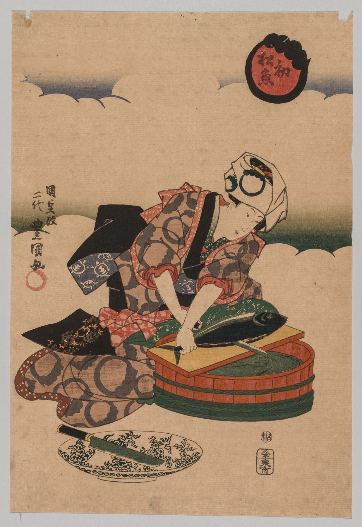 First Bonito of the Year by Utagawa Kunisada (Toyokuni III)