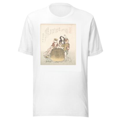 Fisherwoman with a Basket and Two Boys by Kubo Shunman T-Shirt