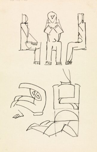 Five Figure Studies by Henri Gaudier-Brzeska